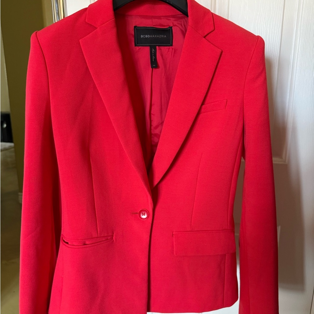 BCBGMaxAzria Bold Red Blazer